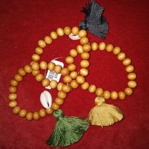 Free People Wooden Anklet set of 3